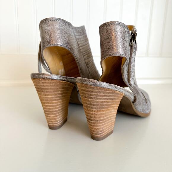 Paul Green Cayanne Peep Toe Sandal in Smoke Leather - Picture 7 of 11